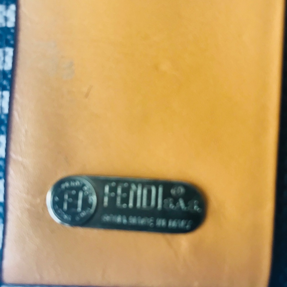Fendi Woman’s wallet Black & Tan Stripes - Picture 3 of 8